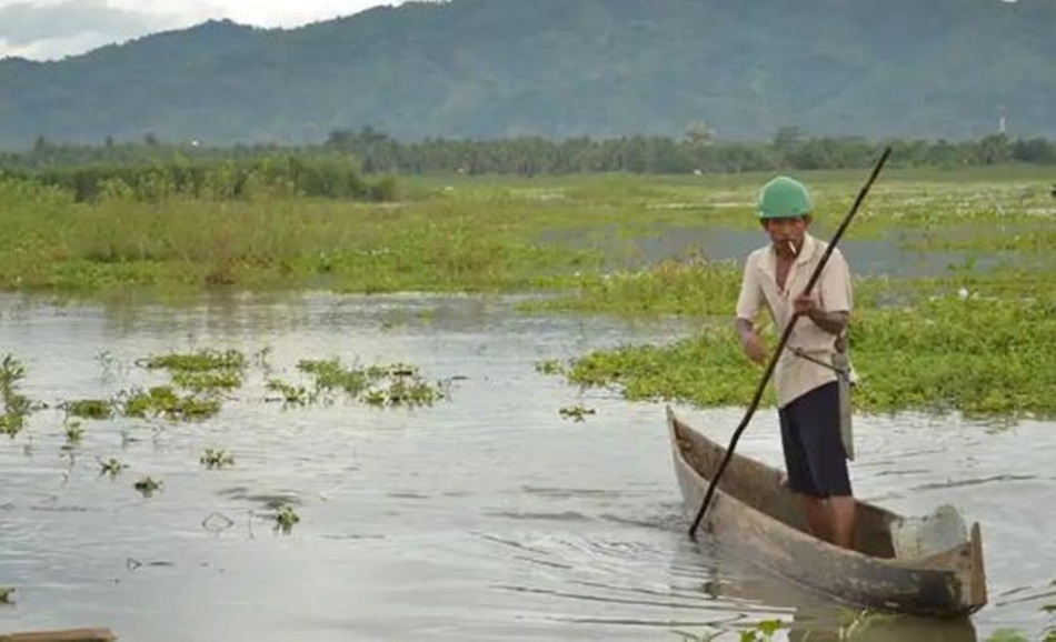 Kondisi danau Limboto yang mengalami pendangkalan (F:istimewa)