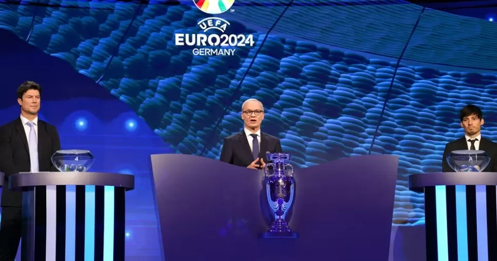 Undian Euro 2024 telah dilakukan di Elbphilharmonie, Hamburg, Jerman, Sabtu (2/12) waktu setempat. (PA)