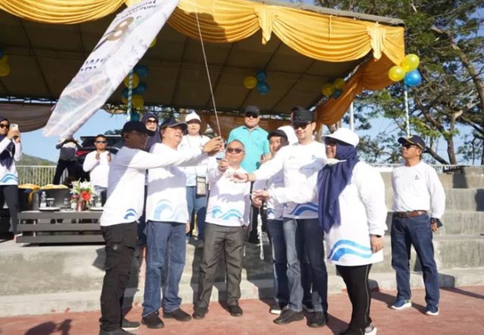 Pencanangan Hari Bakti  PUPR ke-78 digelar di Lapangan  Kecamatan Dumbo   Raya turut dihadiri  Wakil Wali Kota Gorontalo Ryan Kono (hms)