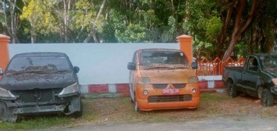 Sejumlah kendaraan dinas yang dilelang Pemkab Pohuwato. (F. Ist)