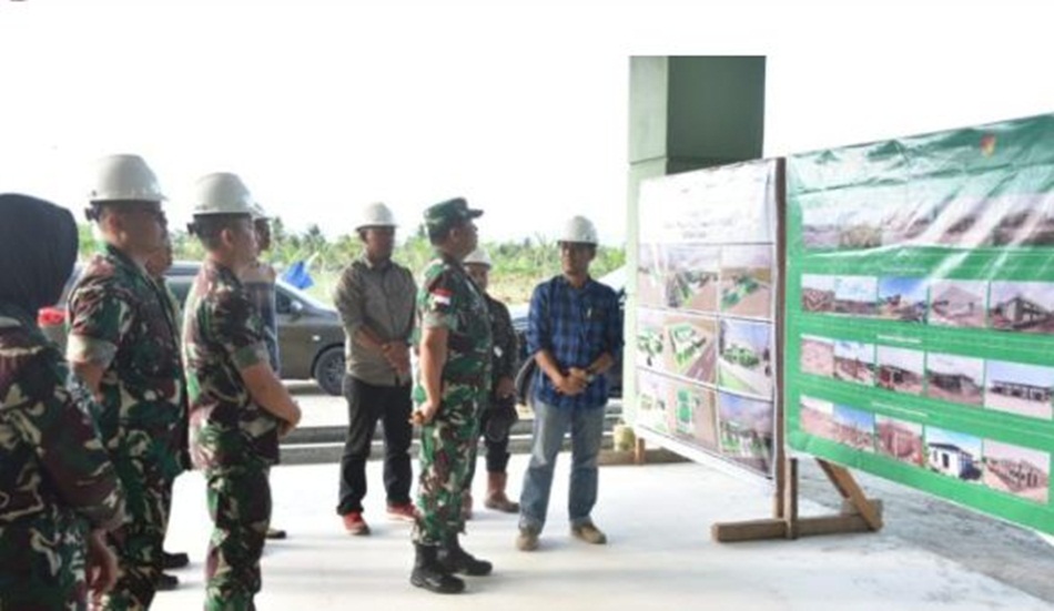 Pangdam XIII/Mdk tinjau pembangunan RST TK IV Gorontalo.(Penrem)