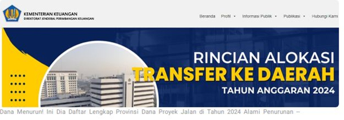 anggaran  proyek jalan turun di Gorontalo.(F:ist0