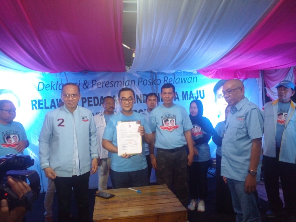 Deklarasi dan Peresmian Posko Relawan Pedagang Indonesia Gorontalo dihadiri Dewan Pembina Mhalim Litty.(F:dok)