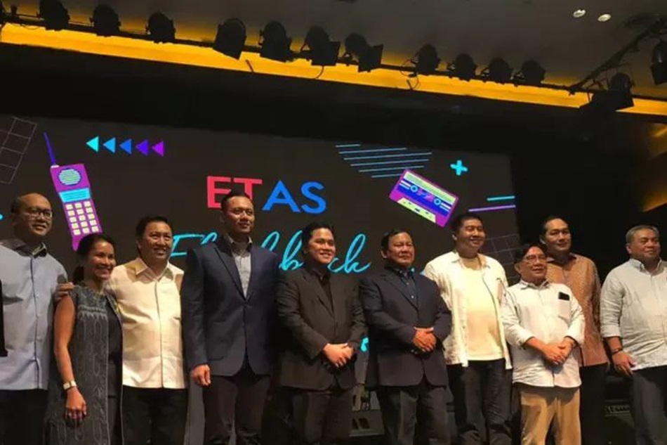 Capres Prabowo saat menghadiri acara yang diselenggarakan oleh relawan Erick Tohir Alumni Amerika  Serikat (ETAS).(F:ist)