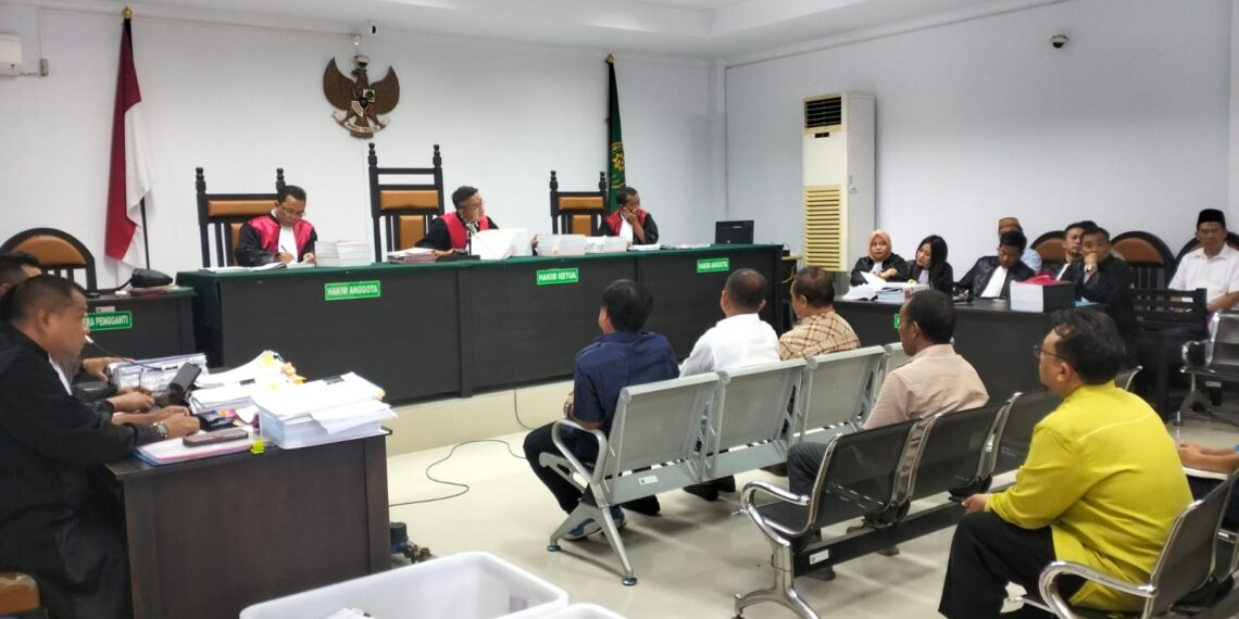 Sidang dugaan Korupsi PDAM Bone Bolango terkait dugaan aliran ke oknum BPKP Perwakilan Gorontalo.(F:ist)