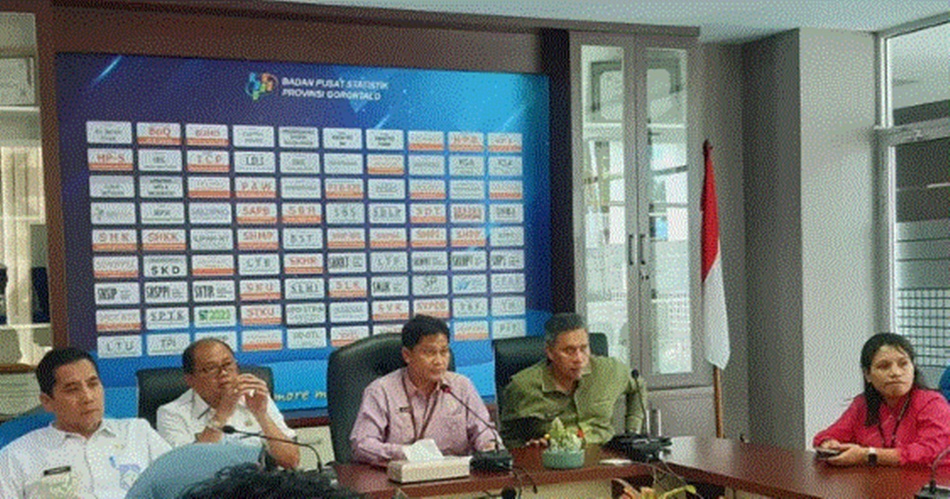 Konfrensi Pers di BPS Provinsi Gorontalo.(F:ist)