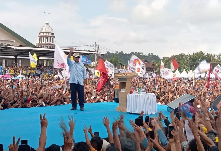 Prabowo Subianto di Langowan, Minahasa Sulawesi Utara
