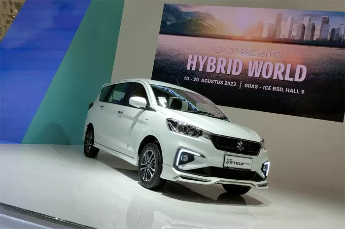 All New Ertiga Hybrid, salah satu model unggulan Suzuki dengan teknologi SHVS. (RianAlfianto/JawaPos.com).