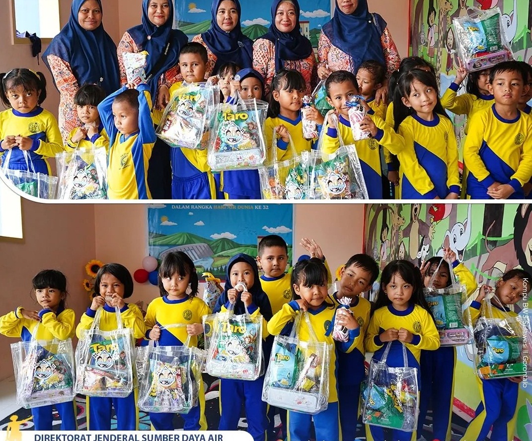 Suasana Goes To Scholl bersama TK Sandhy Putra Kota Gorontalo.(F:Hms BWS)