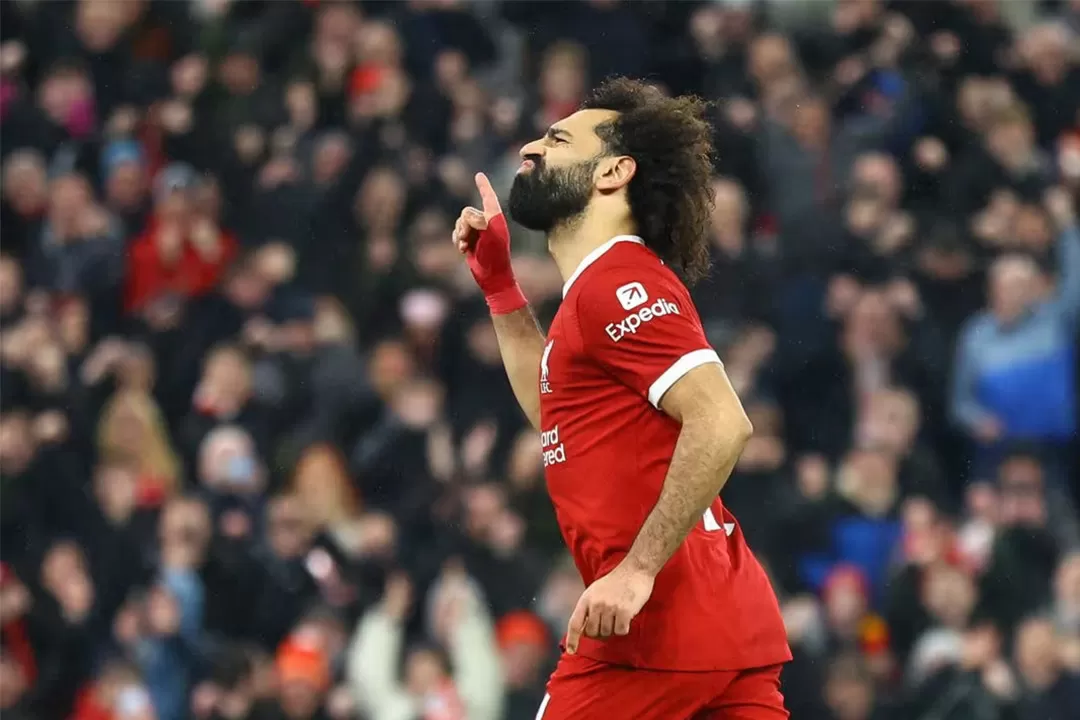 Pemain Liverpool Mohamed Salah. (Carl Recine/Reuters)