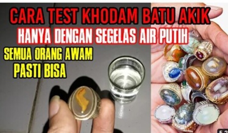 ilustrasi - Cara test khodam batu akik