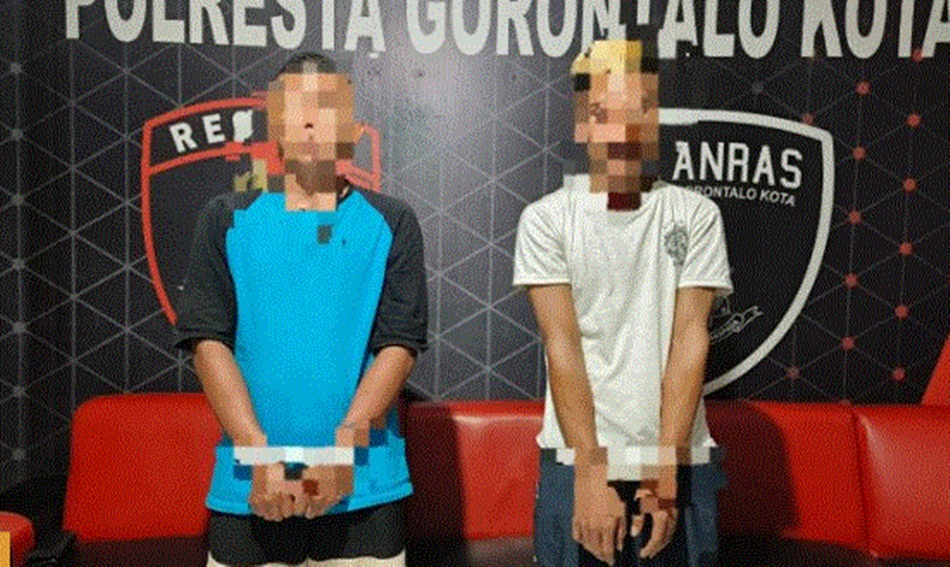 dua pelaku curanmor yang diamankan Polresta Gorontalo Kota (F:hms-pol)