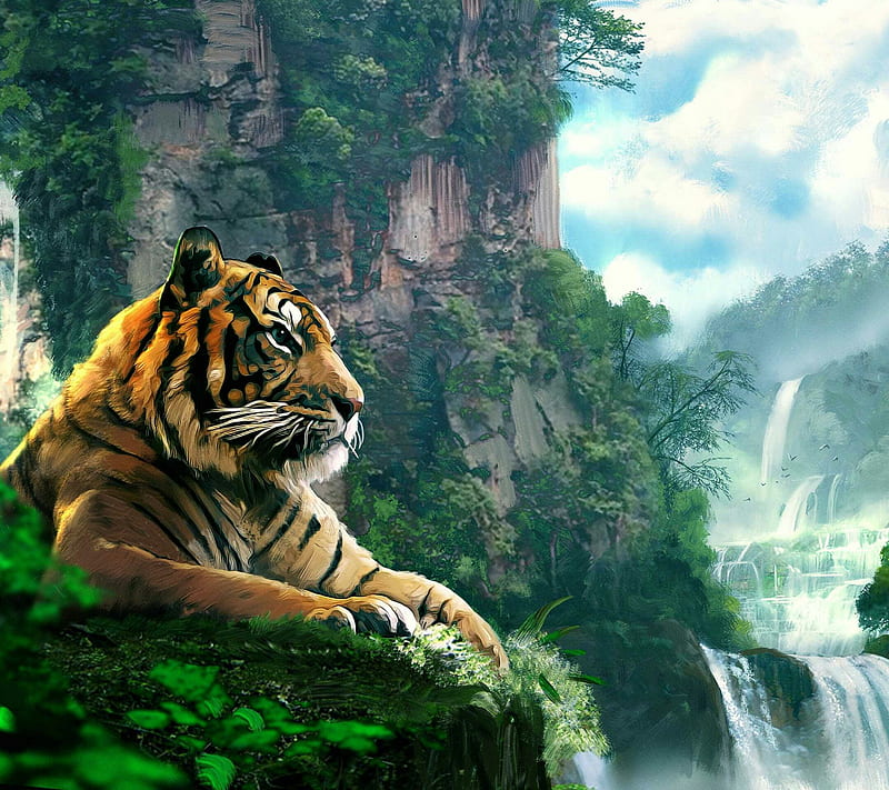 Ilustrasi Harimau Gaib Penjaga Prabu Siliwangi