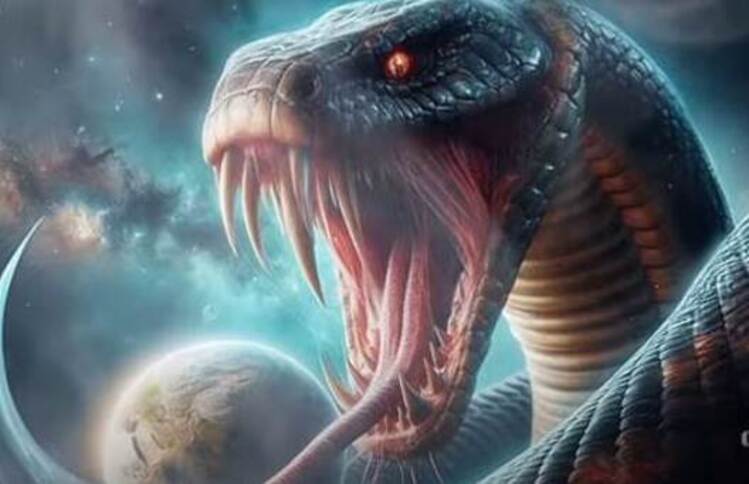Ilustrasi - Ular Falak, Monster Raksasa yang Mampu Menelan Alam Semesta