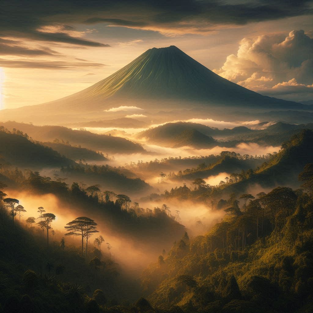 Ilustrasi Gunung Salak