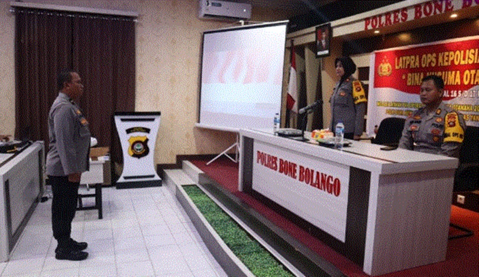 Wakapolres Bone Bolango buka Lat Pra Ops Bina Kusuma Otanaha tahun 2024 (F:hms-pol)