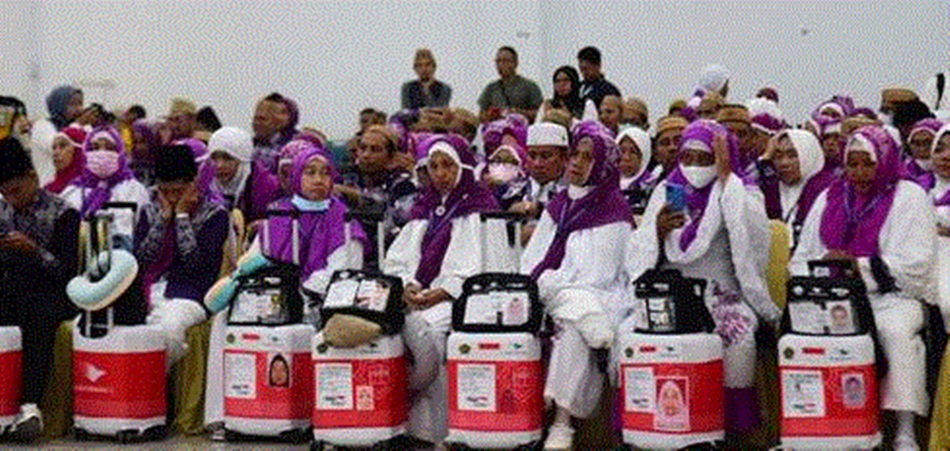 Suasana pemberangkatan JCH Kloter 10 UPG di  Asrama Haji Gorontalo. (F:haris)