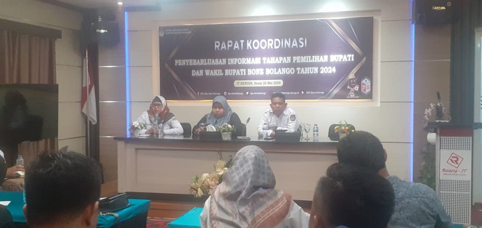 KPU Bone Bolango  Gelar Rakor Bersama Media (F:Athox)