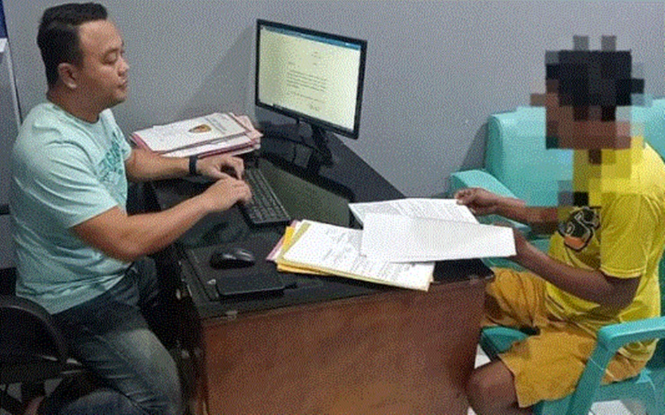 Polresta Gorontalo tetapkan IH sebagai tersangka jual mobil leasing.(F:Hms-Pol).