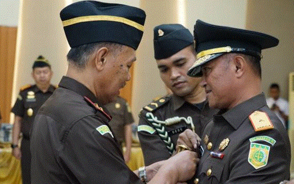 Pelantikan dan sertijab Wakajati dan pejebat eselon dilingkungan Kejati Gorontalo (F:Penkum)