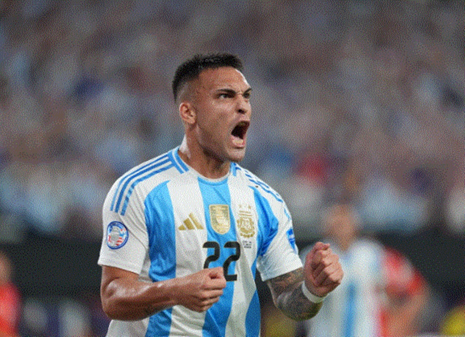 Lautaro Martinez jadi penentu kemenangan Argentina setelah cetak gol satu-satunya di partai final Copa America 2024. (Instagram/@afaseleccion)