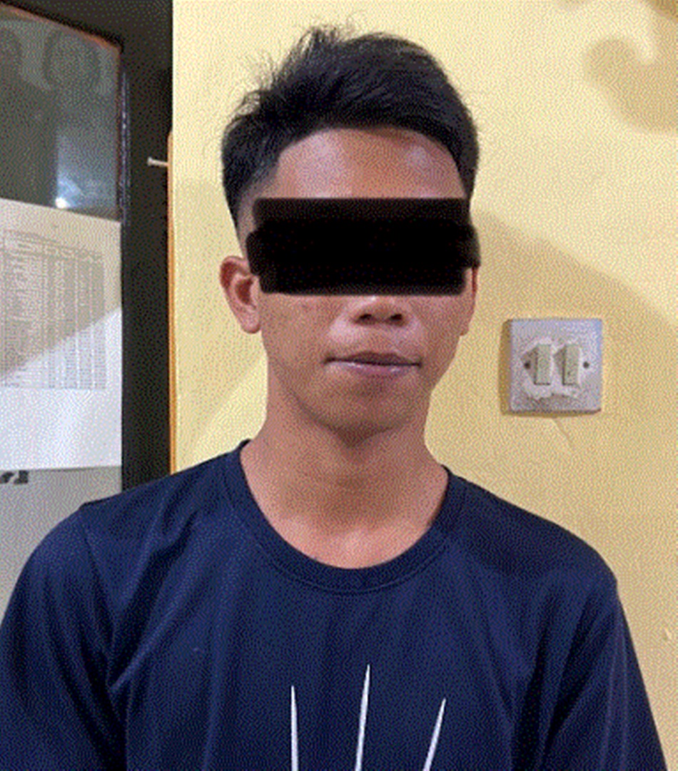 Nekat Cabuli anak korban banjir seorang pria saat  diamankan Polisi (F:hms-Pol)