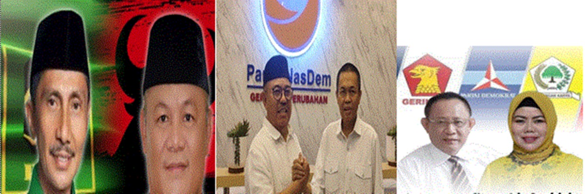 tiga Paslon yang akan bertarungi di Pilgub Gorontalo.(F: gpd)
