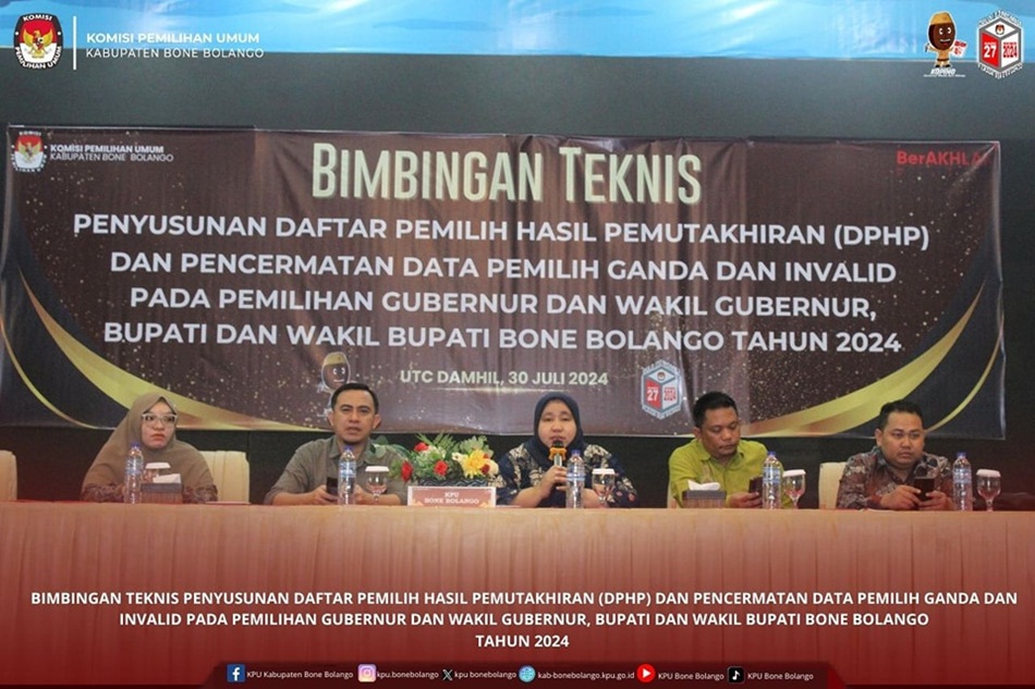 Total sebanyak 165 Desa secara serentak melaksanakan Rapat Pleno Terbuka Rekapitulasi  DPHP dg lancar dan sukses (F:hms)