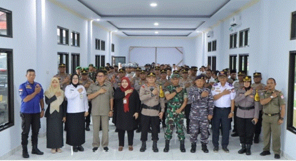 apel  Gelar Pasukan Operasi Mantap   Praja Otanaha 2024 yang dilaksanakan di Aula Tataq Trawang Tungga Polres Bone   Bolango