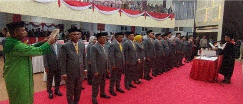 Pelantikan 25 Anggota DPRD Pohuwato Periode 2024 - 2029.(F:humas)