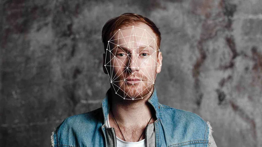 wajah yang sedang dikenali sistem face recognition