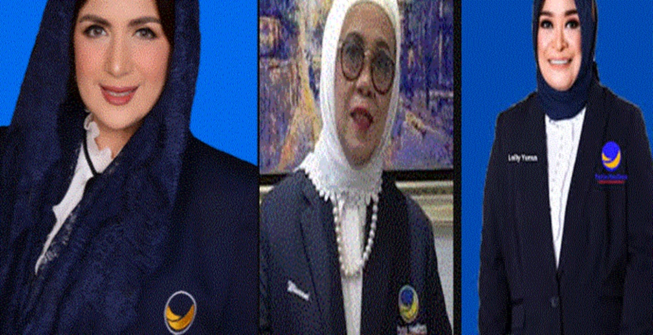 tiga srikandi partai nasdem calon wakil gubernur gantikan rustam akili (F:dok)