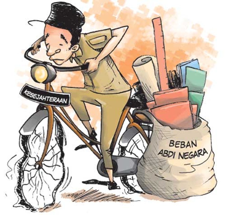 ilustrasi beban kerja guru (F:istimewa)