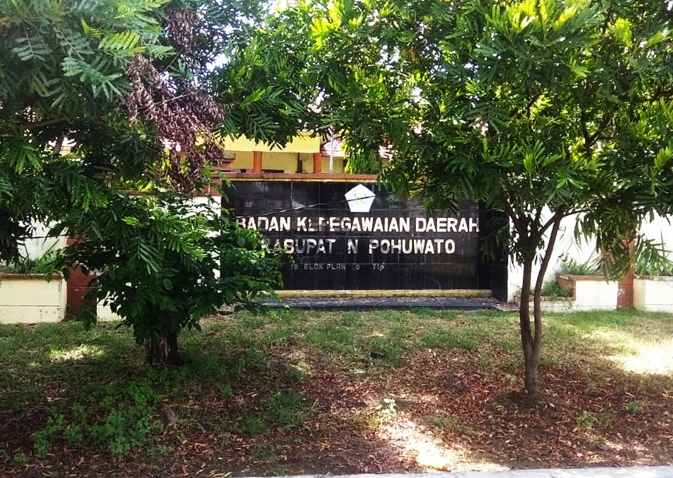 kantor Badan kepegawaian Kabupaten Pohuwato. (F:dok)