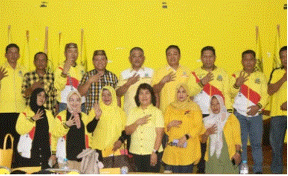 Jajaran Pengurus dan anggota Partai Golkar Pohuwato (F:dok)