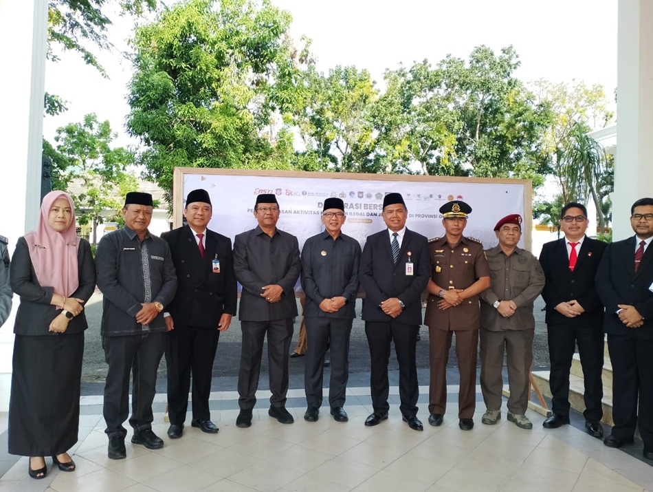 Pemprov Gorontalo deklarasi pemberantasan aktivitas keuangan Ilegal dan Judi Online dengan  mendeklarasikan pemberantasan aktivitas keuangan ilegal dan judi online. (Foto &ndash; Valen)