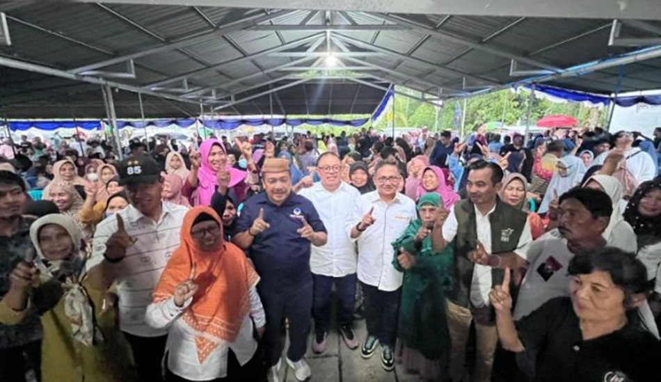 Kampanye dialogis Paslon Tonny-Marten di Kecamatan Suwawa (F:Tim).