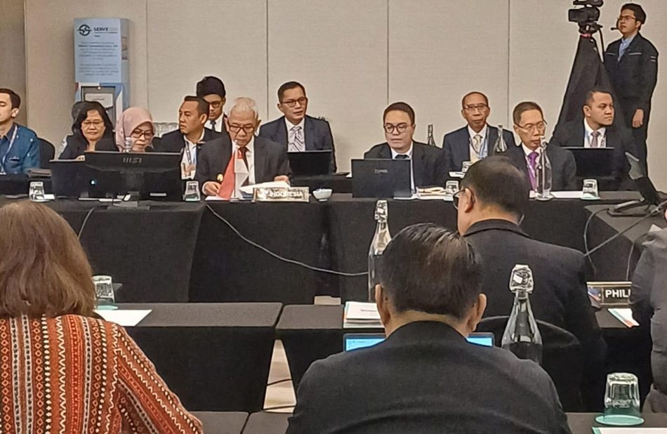 Pj. Gubernur Gorontalo, Rudy Salahuddin, memimpin delegasi Indonesia pada   pertemuan BIMP-EAGA CMGLF di Kota Kinabalu, Sabah, Malaysia,. (Foto : Istimewa)