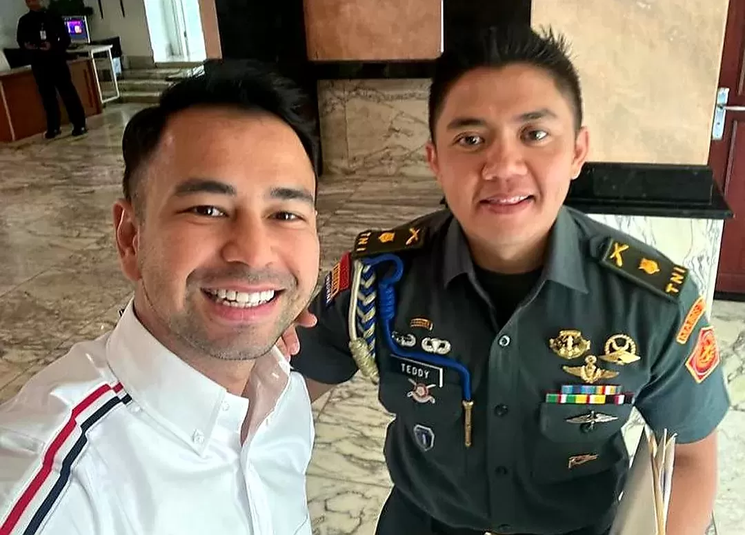 Raffi Ahmad dan Mayor Teddy. (Nina Rialita.)