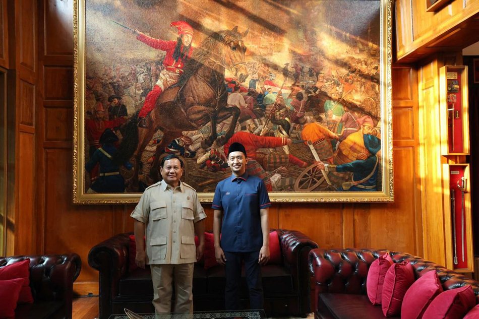 Komandan TKN Fanta Arief Rosyid Hasan bersama Presiden Prabowo Subianto (F:istimewa)