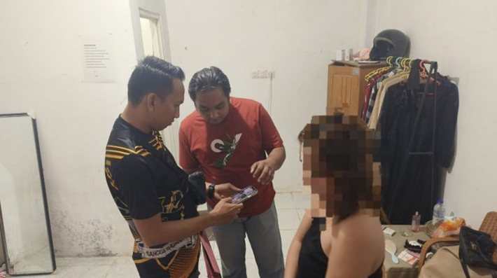 Sat reskrim Polresta Gorontalo kembali mengungkap kasus TPPO di kos kosan yang ada di kecamatan Kota selatan. (F:hms-Pol)