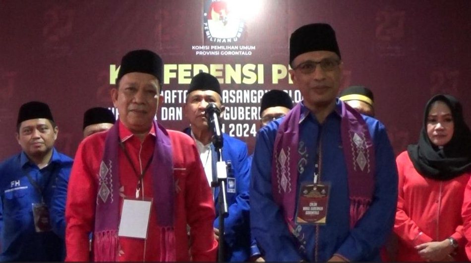 Paslon Hamzah Isa- Abdurrahman Bahmid.(F:dok)