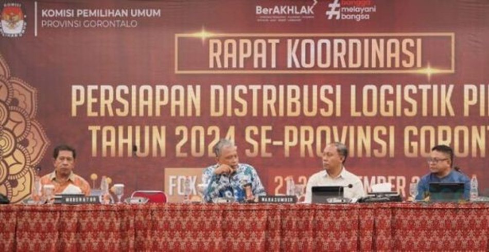 KPU Provinsi Gorontalo gandeng BMKG dalam distribusi logistik Pilkada (F:humas)