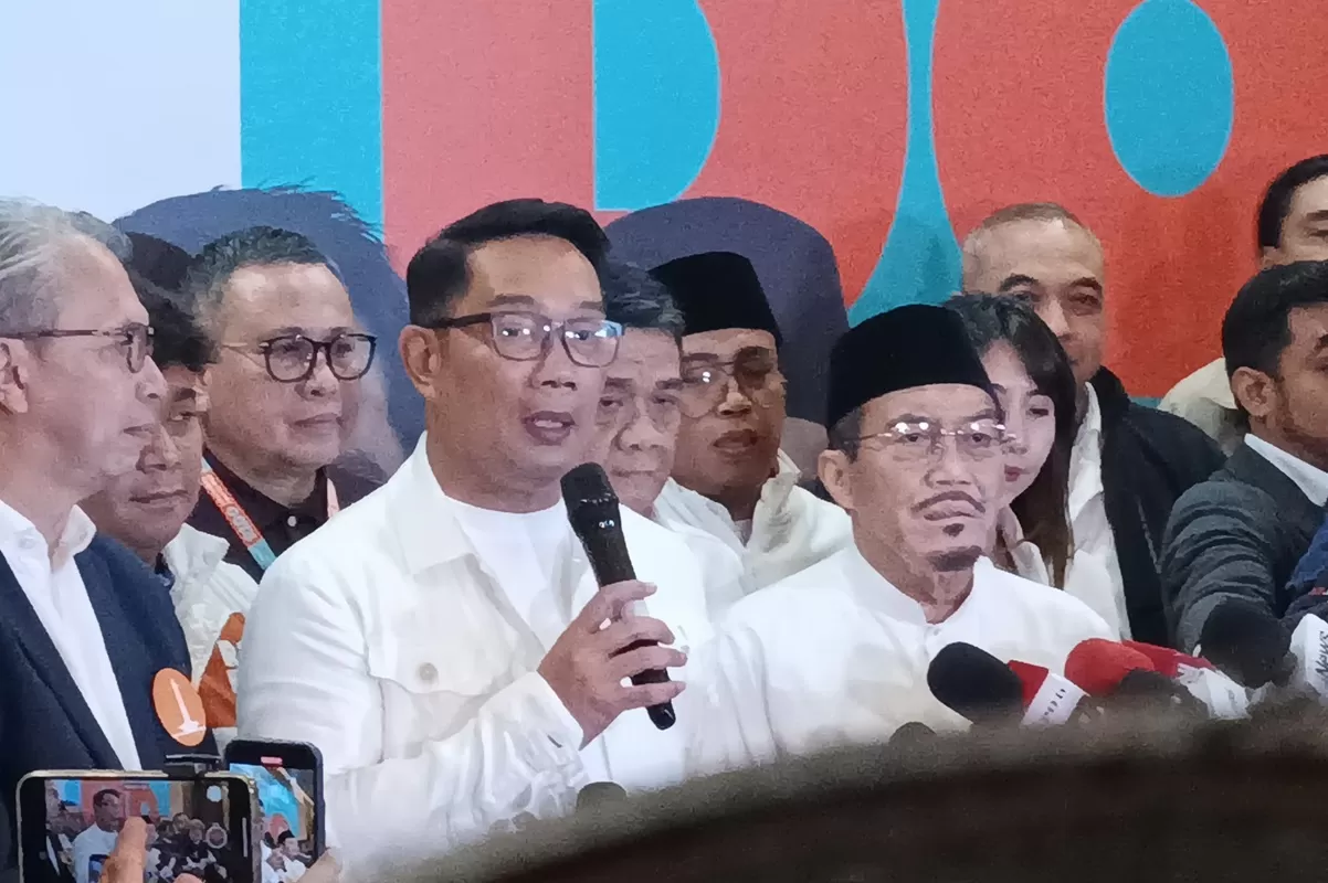 Pasangan Ridwan Kamil (RK)-Suswono (RIDO). (Tazkia Royyan/JawaPos.com)