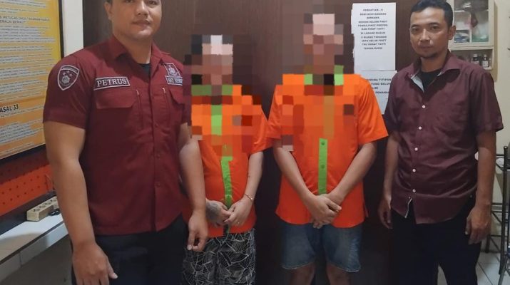 Dalam pengembangan kasus ini, dua di antaranya, yakni FL dan RU, akhirnya ditetapkan sebagai tersangka dan ditahan di rumah tahanan Polresta Gorontalo Kota.(F:hms-Pol)