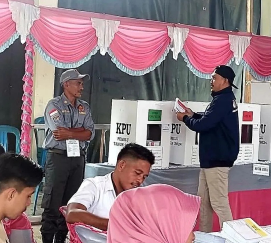 Suasana pemungutan suara di Gorontalo Utara (F;istimewa)