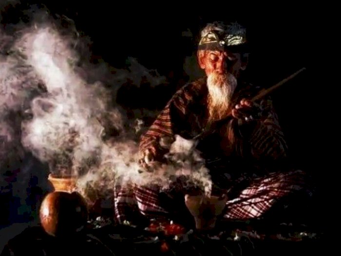 ilustrasi seorang dukun