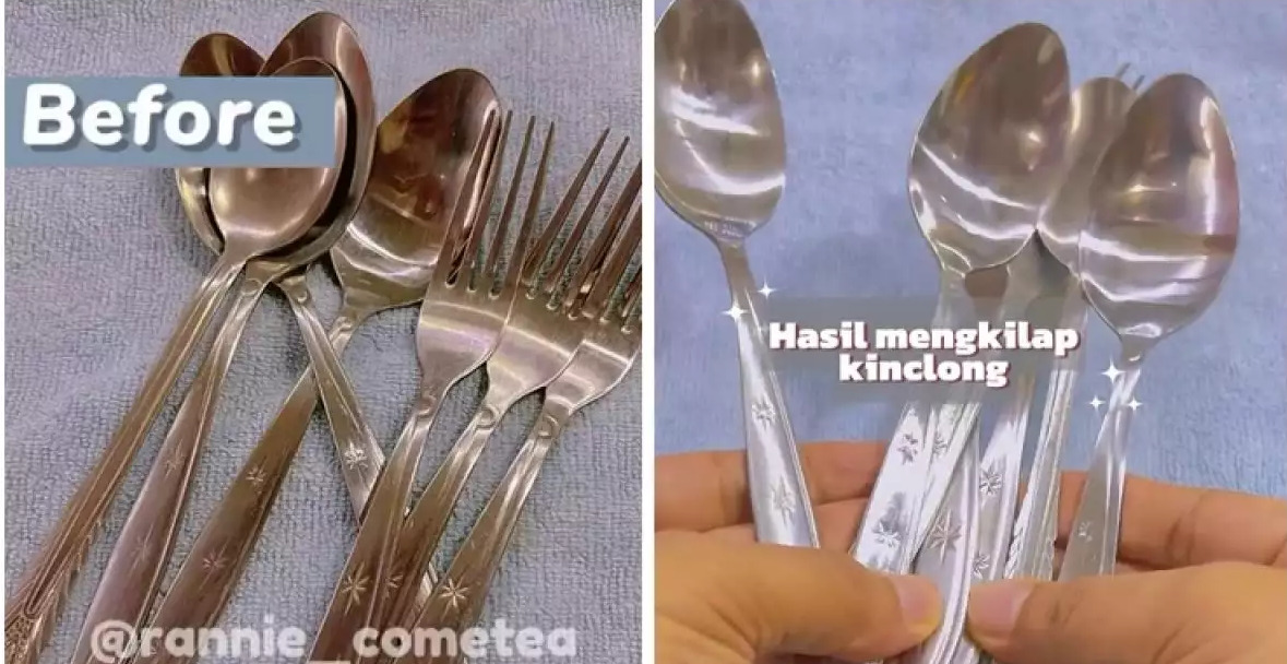 Sendok jadi kinclong