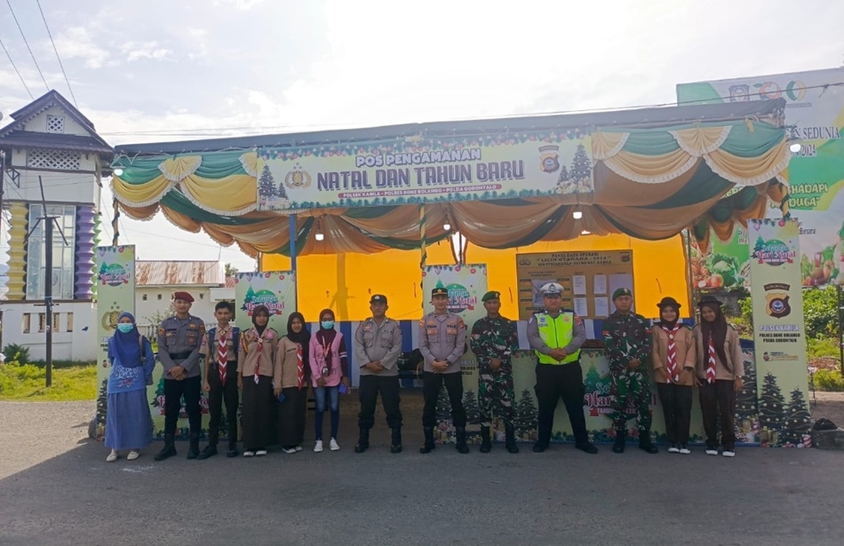 Sebanyak lima pos telah didirikan, terdiri atas tiga pos pengamanan dan dua pos pelayanan. (F:hms-Pol)