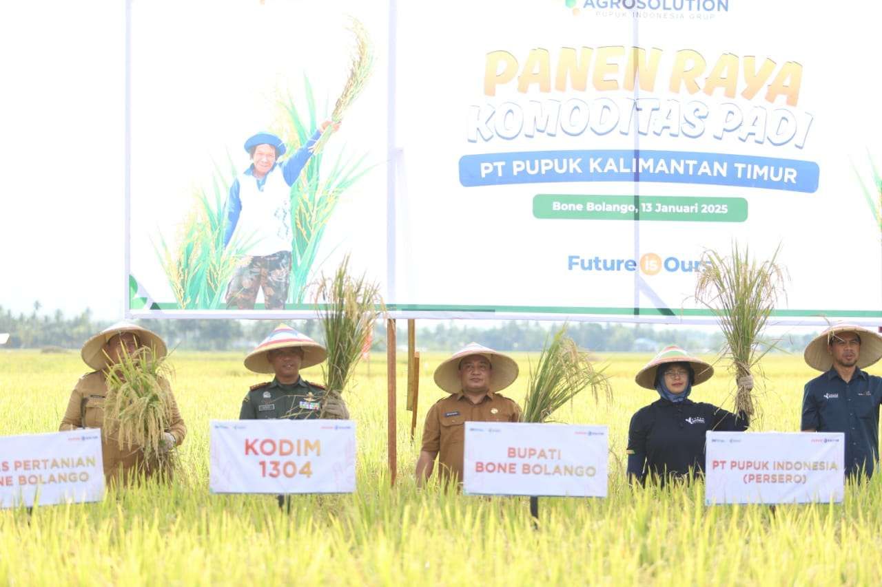 Panen eraya padi yang digelar Kodim Goorntalo.(F:humas)